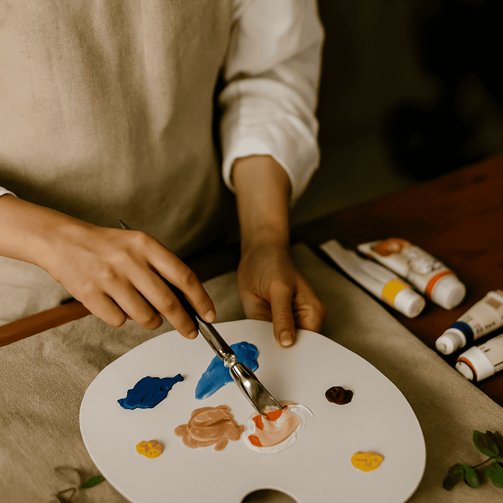 Akryl portræt kursus hos Kryxvar