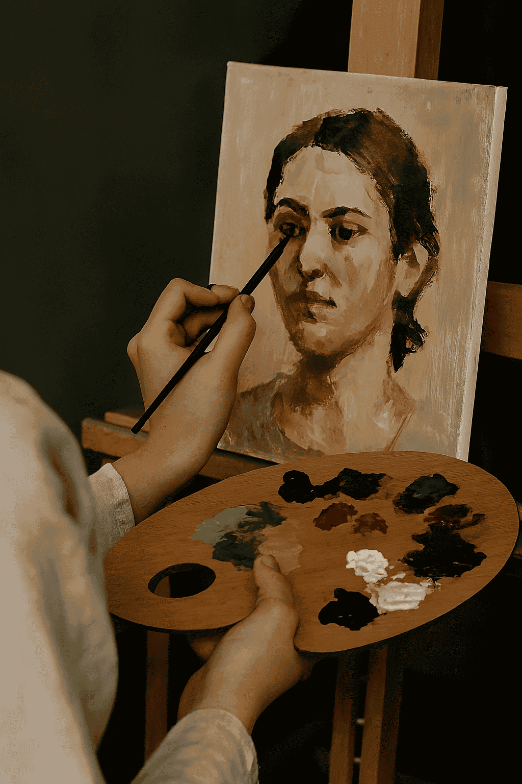 Vandfarve kursus hos Kryxvar